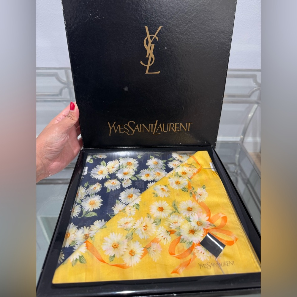 NWT YSL Floral Scarves - Gift Set of TWO